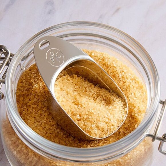 NIB Pampered Chef Stainless Steel Measuring Scoop - Picture 1 of 9